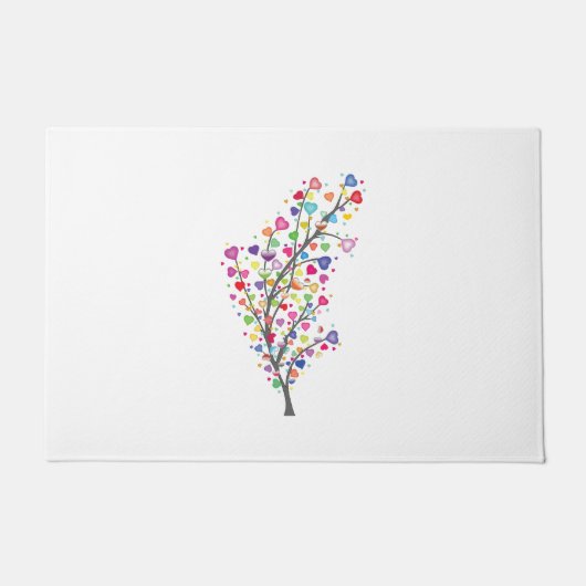 愛と調和の木 ドアマット (正面)