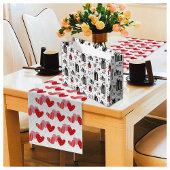 愛と贈り物バレンタインデー手書きグラフィック ラージペーパーバッグ