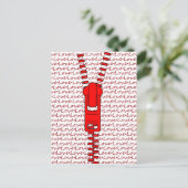 愛と赤いジッパー ポストカード (スタンド正面)