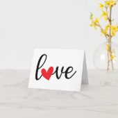 愛と赤いハートかわいらし+シンプルパーソナライズされた カード (黄色い花)