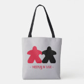 愛と赤と黒のミエリープルトート トートバッグ (裏面)