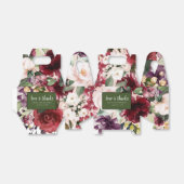 愛と赤感謝していピンク水カラーフローラ フェイバーボックス (折り畳みなし)