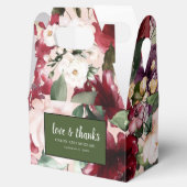 愛と赤感謝していピンク水カラーフローラ フェイバーボックス (オープン)