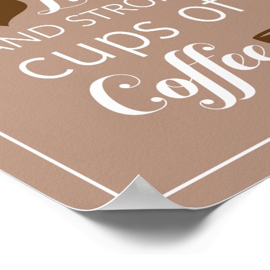 愛と走強いコーヒーの家 ポスター (角)