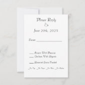 愛と返信 出欠カード (裏面)