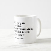 愛と闇についての詩 コーヒーマグカップ (正面右)