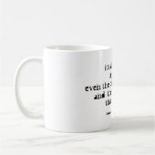 愛と闇についての詩 コーヒーマグカップ (左)