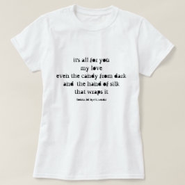 愛と闇についての詩 Tシャツ