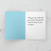 愛と雪の人々：幸せな冬 カード (内部)