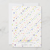 愛と雪の結晶を祝おう | レインボー + LGBT シーズンカード (裏面)