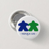 愛と青と緑のボタンのミートーリング 缶バッジ (正面&裏面)