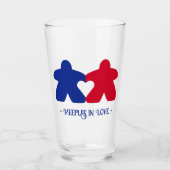 愛と青と赤のタンブラーのミートリー タンブラーグラス (正面)