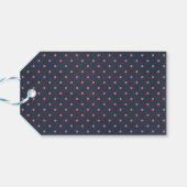 愛と青感謝してい色の黒板フローラ結婚の ギフトタグ (裏面横)