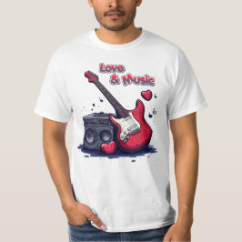 愛と音楽 Tシャツ