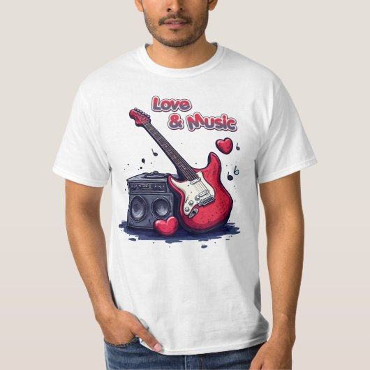 愛と音楽 Tシャツ (正面)