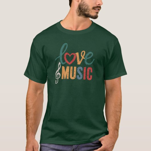愛と音楽D1 Tシャツ (正面)