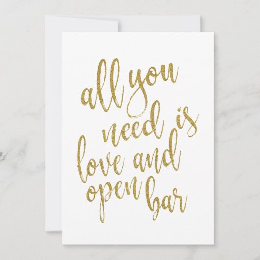 愛と飲み放題があればそれでいいじゃないか、ってとこかな。 招待状 (正面)