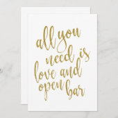 愛と飲み放題があればそれでいいじゃないか、ってとこかな。 招待状 (正面/裏面)