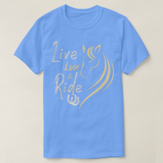 愛と馬に乗るライブアダルトキッズ Tシャツ (デザイン正面)