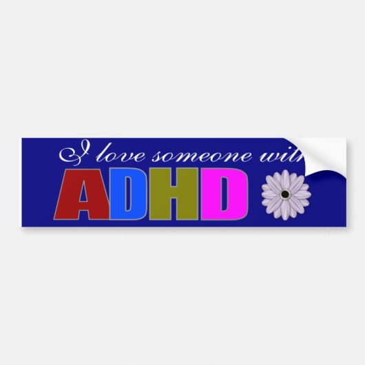 愛とADHD バンパーステッカー (正面)