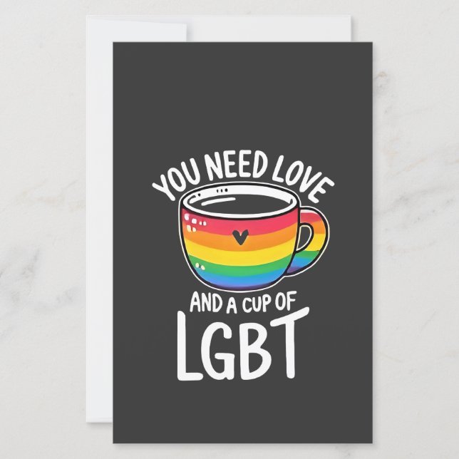 愛とLGBTのカップが必要2025年プライド月 (正面)