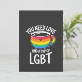 愛とLGBTプライド月間2025年のコップが必要 招待状 (スタンド正面)