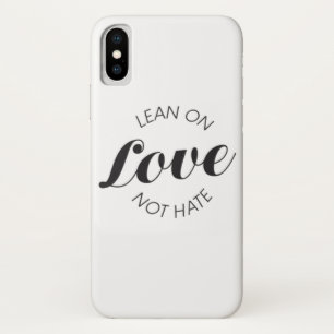 愛ない憎悪の引用文のシンプルの傾き iPhone X ケース