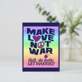 愛ない戦争のカスタムの郵便はがきを作って下さい ポストカード (スタンド正面)