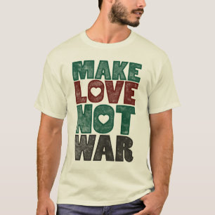 愛ない戦争、ヴィンテージをして下さい Tシャツ