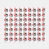 愛なし フリースブランケット (正面(横))