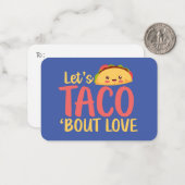 愛についてタコかわいいおもしろいバレンタインデー ノートカード (正面/裏面インサイチュ)