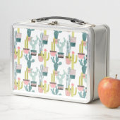 愛についてタコしよう |サボテンのパターン メタルランチボックス (インサイチュ)