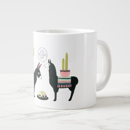 愛についてタコしよう ジャンボコーヒーマグカップ (正面右)