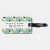 愛についてタコしよう |タコ要素パターン ラゲッジタグ (裏面横)