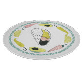 愛についてタコしよう |タコ要素円 カッティングボード (角)