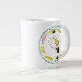 愛についてタコしよう |タコ要素円 ジャンボコーヒーマグカップ (正面右)