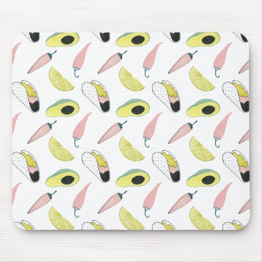 愛についてタコしよう |タコ要素円 マウスパッド (正面)