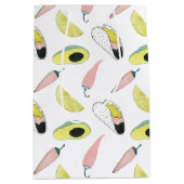 愛についてタコしよう |タコ要素円 ミディアムペーパーバッグ (正面)