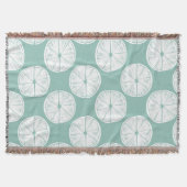 愛についてタコしよう |ティール（緑がかった色）ライムパターン スローブランケット (正面)