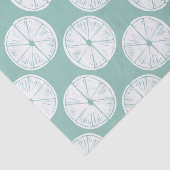 愛についてタコしよう |ティール(緑がかった色)ライムパターン 薄葉紙 (詳細)