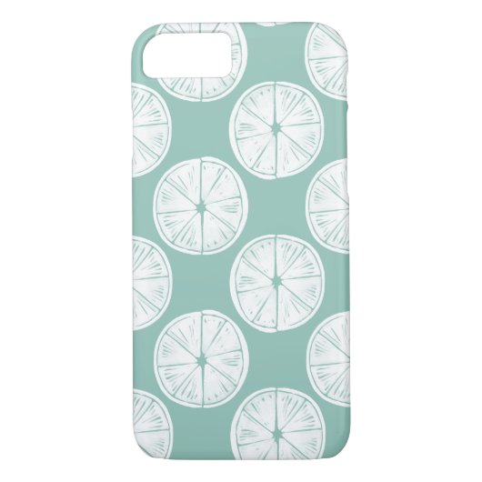 愛についてタコしよう |ティール(緑がかった色)ライムパターン Case-Mate iPhoneケース (裏面)