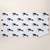 愛についてタコしよう |トゥーカンソンブレロ ビーチタオル (正面)