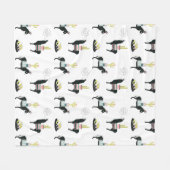 愛についてタコしよう フリースブランケット (正面(横))