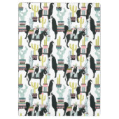 愛についてタコしよう |ラマとロバのパターン クリップボード (裏面)