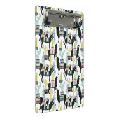 愛についてタコしよう |ラマとロバのパターン ミニクリップボード (アングル)