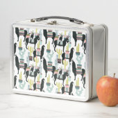 愛についてタコしよう |ラマとロバのパターン メタルランチボックス (インサイチュ)