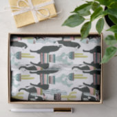 愛についてタコしよう |ラマとロバのパターン 薄葉紙 (ギフト)