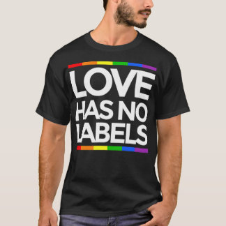 愛にはラベルがないLGBTゲイ平等おもしろい Tシャツ