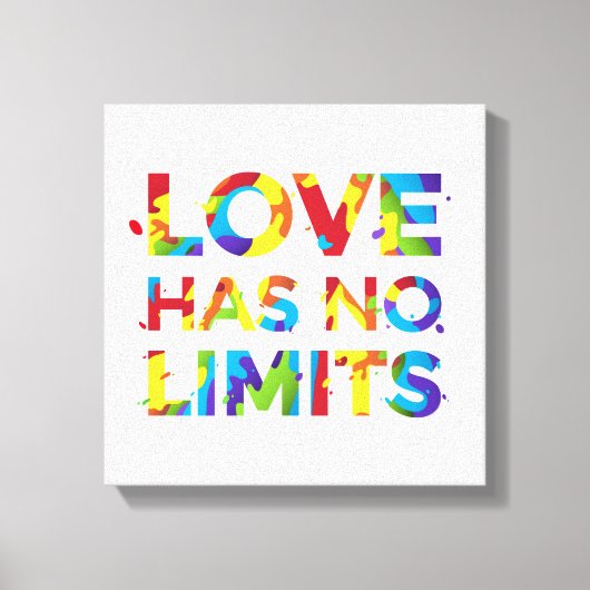 愛には制限がない キャンバスプリント (正面)