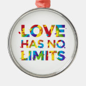 愛には制限がない メタルオーナメント (正面)